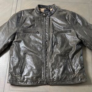 Lucky brand Men's Black Leather Jacket